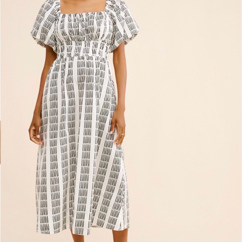 Anthro MAEVE PUFFSLEEVE SQUARE DRESS